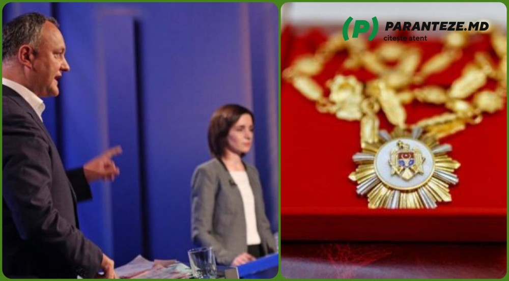 Dodon o acuză pe Maia Sandu de ILEGALITATE admisă atunci când a retras lui Plahotniuc „Ordinul Republicii”